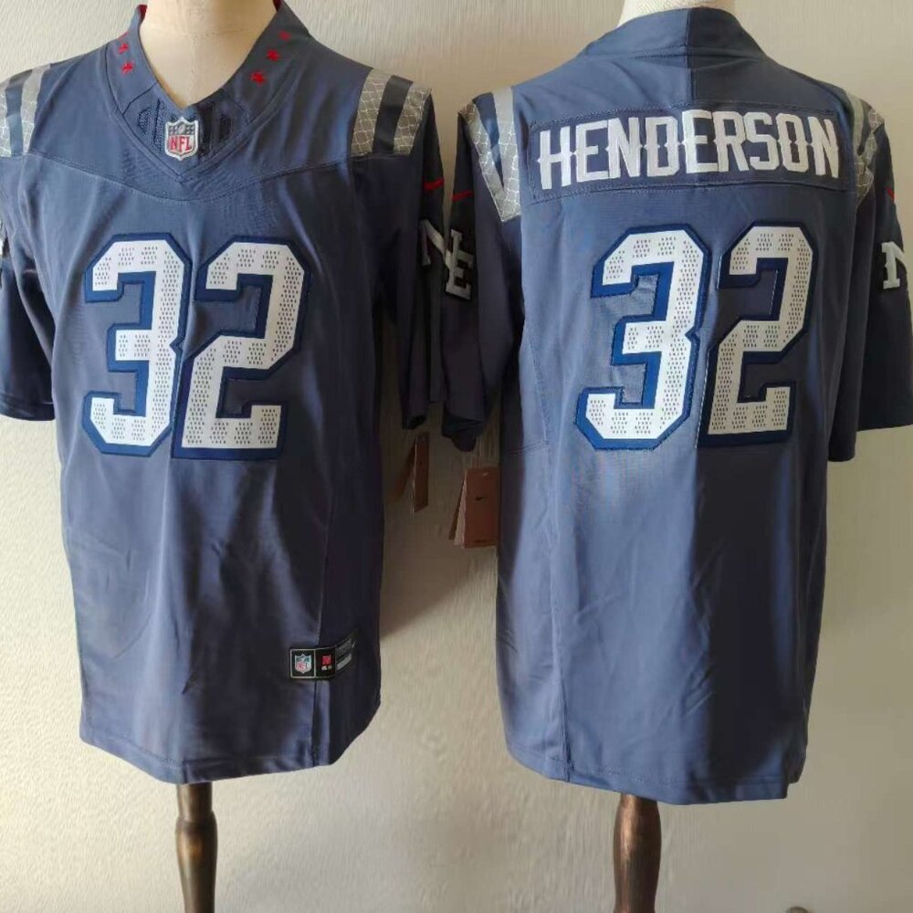 TreVeyon Henderson Blue Jersey For Men Youth